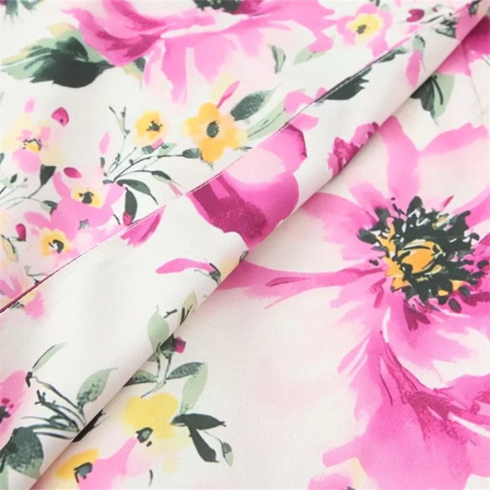 Pastel Flower Print Mini Skirt
