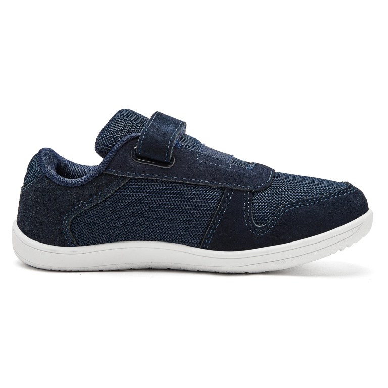 HOBIBEAR Kids Wide Toe Barefoot Shoes Little/Big/Kid Hook Loop Minimalist Sneakers