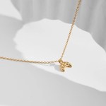 Collares Croissant Pendant Necklace Gold Plated Jewelry Collares Croissant Pendant Necklace Gold Plated Jewelry