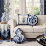 Blue Flora Antique Cushion Blue Flora Antique Cushion
