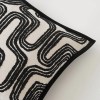 Black Geometric Cushion Cover Black Geometric Cushion Cover