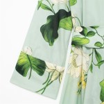 Women’s Summer Floral Green MIDI Dress