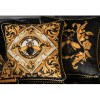 Luxurious Bee Black Velvet Cushion