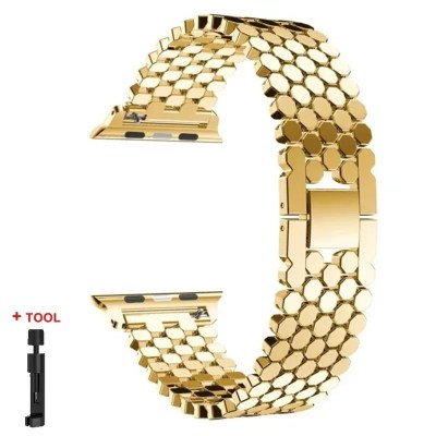 Honeycomb Stainless Steel Strap Band for Apple Watch Ultra 2 Band Honeycomb Stainless Steel Strap Band for Apple Watch Ultra 2 Band