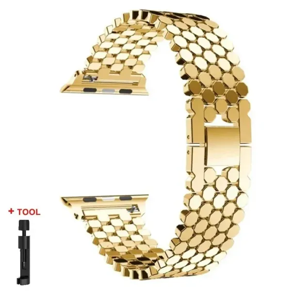 Honeycomb Stainless Steel Strap Band for Apple Watch Ultra 2 Band