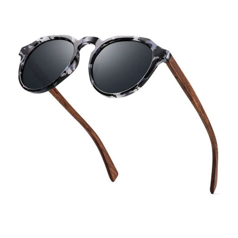 Oi Wood Sunglasses Walnut Wood Round Eyeglasses