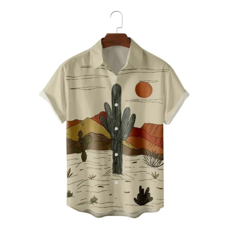 Men’s Desert Summer Short Sleeve Shirt Men’s Desert Summer Short Sleeve Shirt