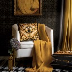 Luxurious Bee Black Velvet Cushion Luxurious Bee Black Velvet Cushion