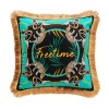 Green Luxury Velvet Leopard Print Cushion Green Luxury Velvet Leopard Print Cushion