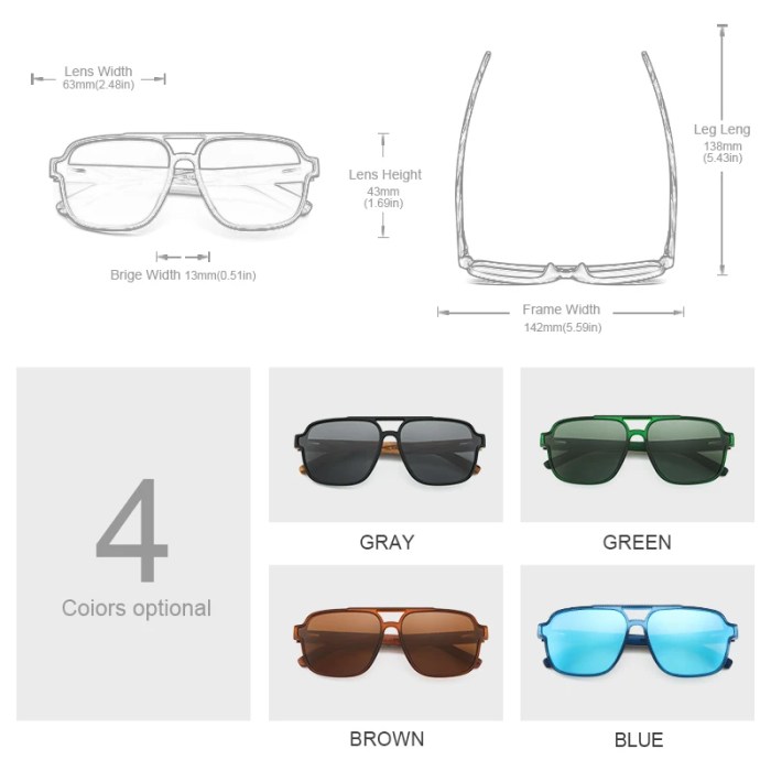 Oi Wood Polarizing UVA&B Protection Eyewear Eco-Friendly Oi Wood Polarizing UVA&B Protection Eyewear Eco-Friendly