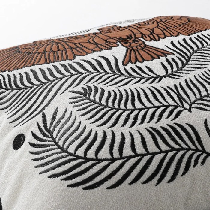 Cream Ivory Grecian ROMANO Embroidered Cushion