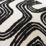 Black Geometric Cushion Cover