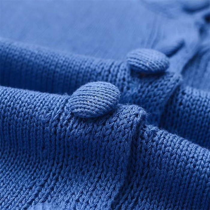 Royal Blue Short Knit Top & Mini Skirt Two Piece Set