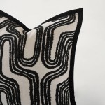 Black Geometric Cushion Cover