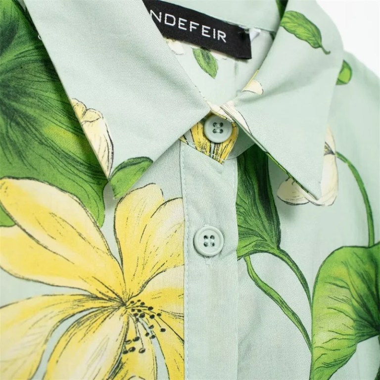 Women’s Summer Floral Green MIDI Dress