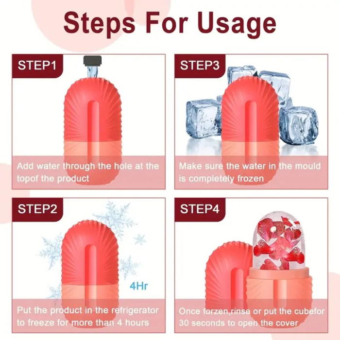 Shell Facial Contouring Ice Facial Roller Skin Care Shell Facial Contouring Ice Facial Roller Skin Care