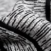White, Black Geometric Patchwork Jacquard Cushion White, Black Geometric Patchwork Jacquard Cushion