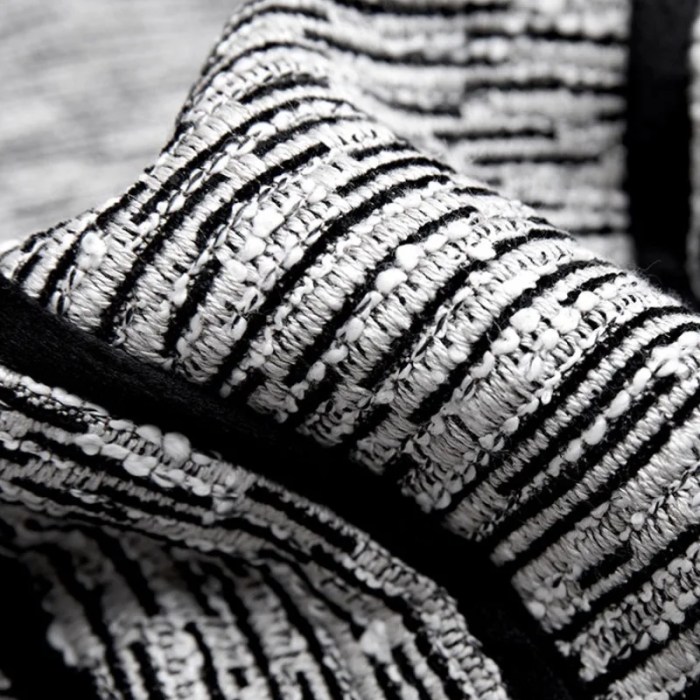 White, Black Geometric Patchwork Jacquard Cushion White, Black Geometric Patchwork Jacquard Cushion