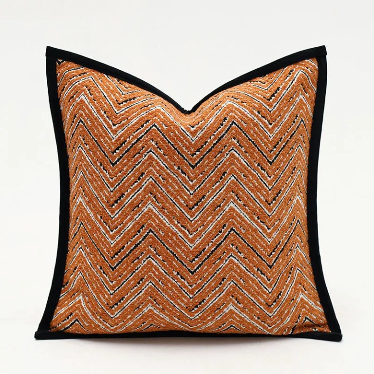 Retro Orange Wave Cushion Retro Orange Wave Cushion