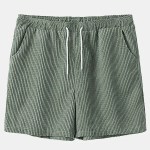 Men’s Short Vacay Casual Loose Corduroy Short Sleeve Shirt and Shorts Set Men’s Short Vacay Casual Loose Corduroy Short Sleeve Shirt and Shorts Set