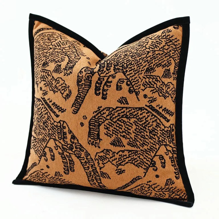 Retro Orange Wave Cushion Retro Orange Wave Cushion