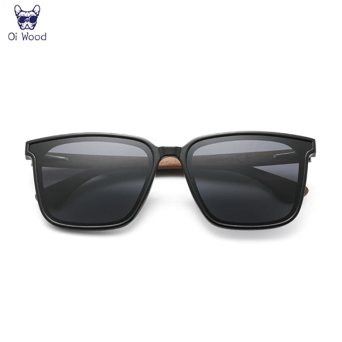 Oi Wood Sunglasses Wooden Eyeglasses polarized Blue Lenses Mens Glasses Luxury Eyewear