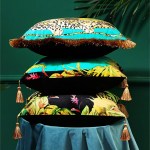 Green Luxury Velvet Leopard Print Cushion Green Luxury Velvet Leopard Print Cushion
