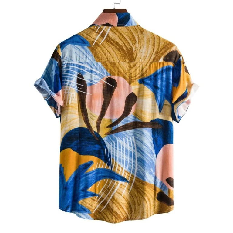 Men’s Casual Floral Short Sleeve Vacation Beach Shirt Men’s Casual Floral Short Sleeve Vacation Beach Shirt