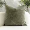 Retro Green Suede Patch Cushion – Modern Decor Retro Green Suede Patch Cushion – Modern Decor