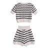Women’s Knit Strip Top – Shorts Sets Women’s Knit Strip Top – Shorts Sets