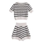 Women’s Knit Strip Top – Shorts Sets Women’s Knit Strip Top – Shorts Sets