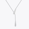 Collares Rain Drop Snake Chain Pendant Necklace