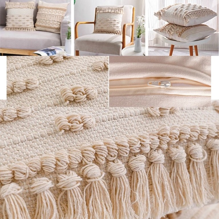 Boho Tassel Handmade Cushion