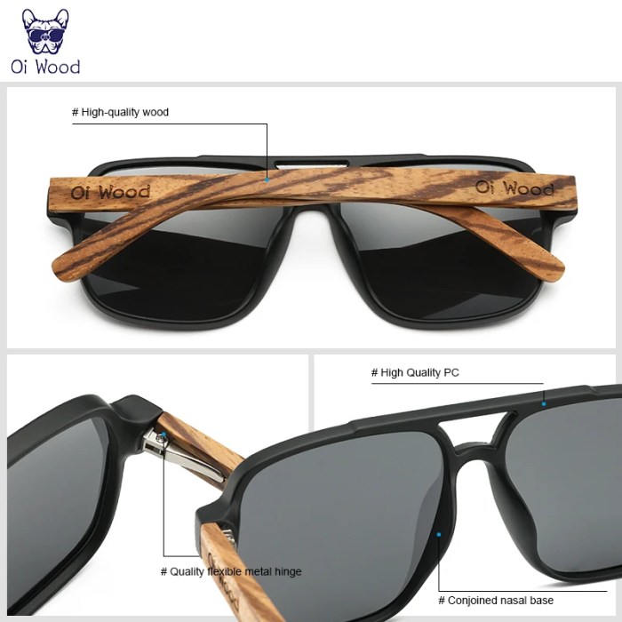 Oi Wood Polarizing UVA&B Protection Eyewear Eco-Friendly Oi Wood Polarizing UVA&B Protection Eyewear Eco-Friendly