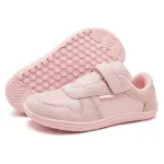 HOBIBEAR Kids Wide Toe Barefoot Shoes Little/Big/Kid Hook Loop Minimalist Sneakers