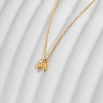 Collares Croissant Pendant Necklace Gold Plated Jewelry Collares Croissant Pendant Necklace Gold Plated Jewelry