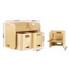 Keezi 3PCS Kids Table and Chairs Set Multifunctional Storage Desk Keezi 3PCS Kids Table and Chairs Set Multifunctional Storage Desk