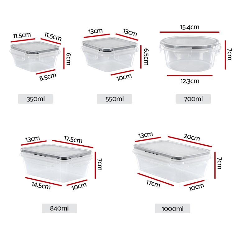 5-Star Chef Cereal Dispenser Food Storage Container 16PCS 5-Star Chef Cereal Dispenser Food Storage Container 16PCS