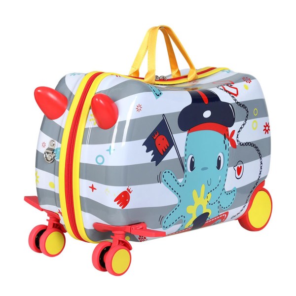 Wanderlite 17″ Kids Ride On Luggage Children Suitcase Trolley Travel Octopus Wanderlite 17″ Kids Ride On Luggage Children Suitcase Trolley Travel Octopus