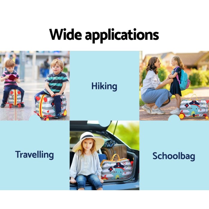 Wanderlite 17″ Kids Ride On Luggage Children Suitcase Trolley Travel Octopus Wanderlite 17″ Kids Ride On Luggage Children Suitcase Trolley Travel Octopus