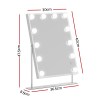 Embellir Bluetooth Makeup Mirror 30x40cm Hollywood Vanity with LED Light White Embellir Bluetooth Makeup Mirror 30x40cm Hollywood Vanity with LED Light White