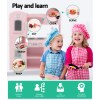 Keezi Kids Kitchen Play Set Wooden Pretend Toys Cooking Children Storage Pink Keezi Kids Kitchen Play Set Wooden Pretend Toys Cooking Children Storage Pink