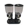 2 x 4L Double Cereal Dispenser Black – Round Rice Grains Countertop Storage 2 x 4L Double Cereal Dispenser Black – Round Rice Grains Countertop Storage