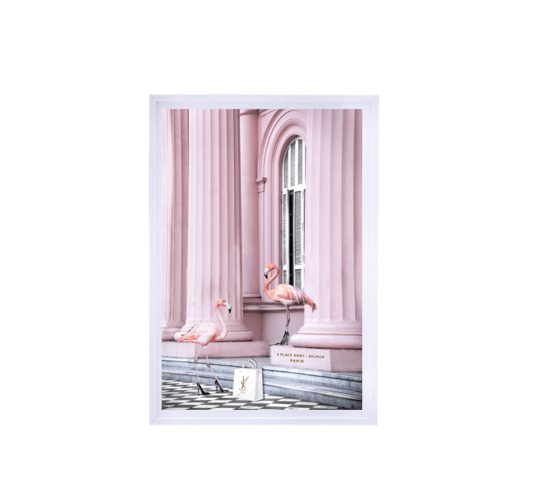 Interior Ave – Saint Pink – 90cm x 60cm White Framed Artwork