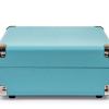 Crosley Cruiser Bluetooth Portable Turntable – Turquoise + Crosley Entertainment Stand Bundle