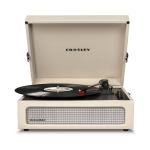 Crosley Voyager Bluetooth Portable Turntable + Entertainment Stand Bundle – Dune