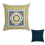 J Elliot Home Kasbah Luxury Filled Cushion 50 x 50cm Blue J Elliot Home Kasbah Luxury Filled Cushion 50 x 50cm Blue