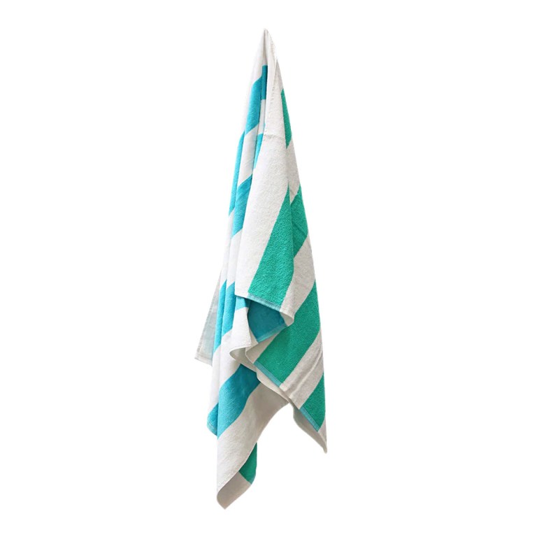 J.Elliot Home 400GSM Premium Cotton Reversible Striped Beach Towel 76 x 152 cm Aqua Teal J.Elliot Home 400GSM Premium Cotton Reversible Striped Beach Towel 76 x 152 cm Aqua Teal