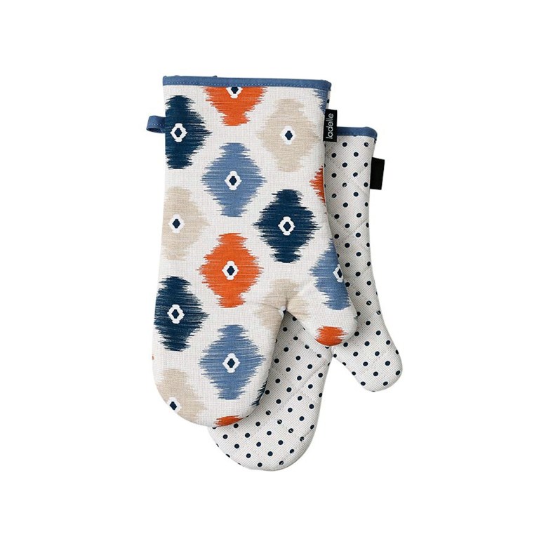 Ladelle Set of 2 – Mila Cotton Kitchen / BBQ Oven Mitts Ladelle Set of 2 – Mila Cotton Kitchen / BBQ Oven Mitts