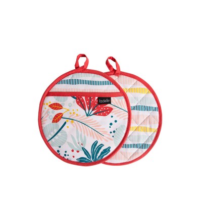 Ladelle Zest Set of 2 Pot Holders 21 x 21 cm Ladelle Zest Set of 2 Pot Holders 21 x 21 cm